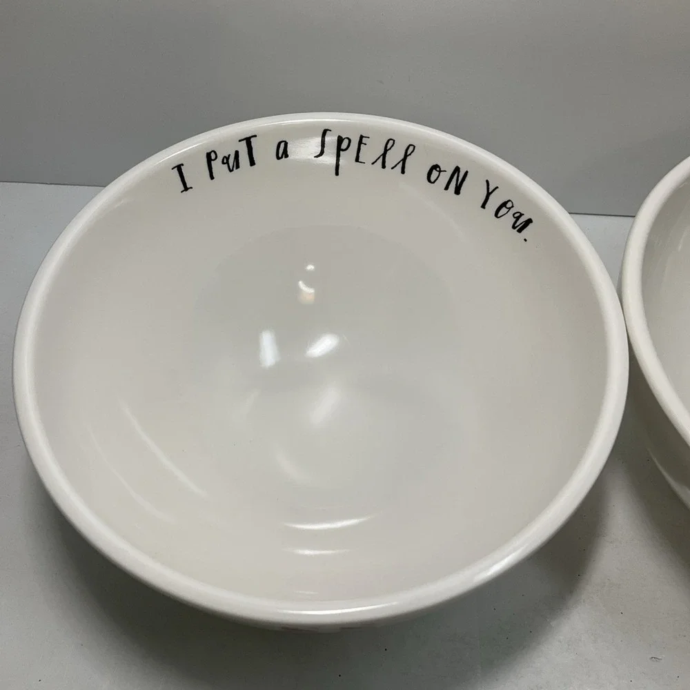 Rae Dunn Artisan Collection By Magenta Witch Legs‎ Cereal, Dessert Bowls X 2
